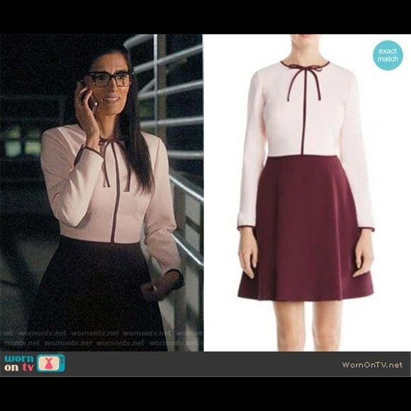 ted baker wine dress